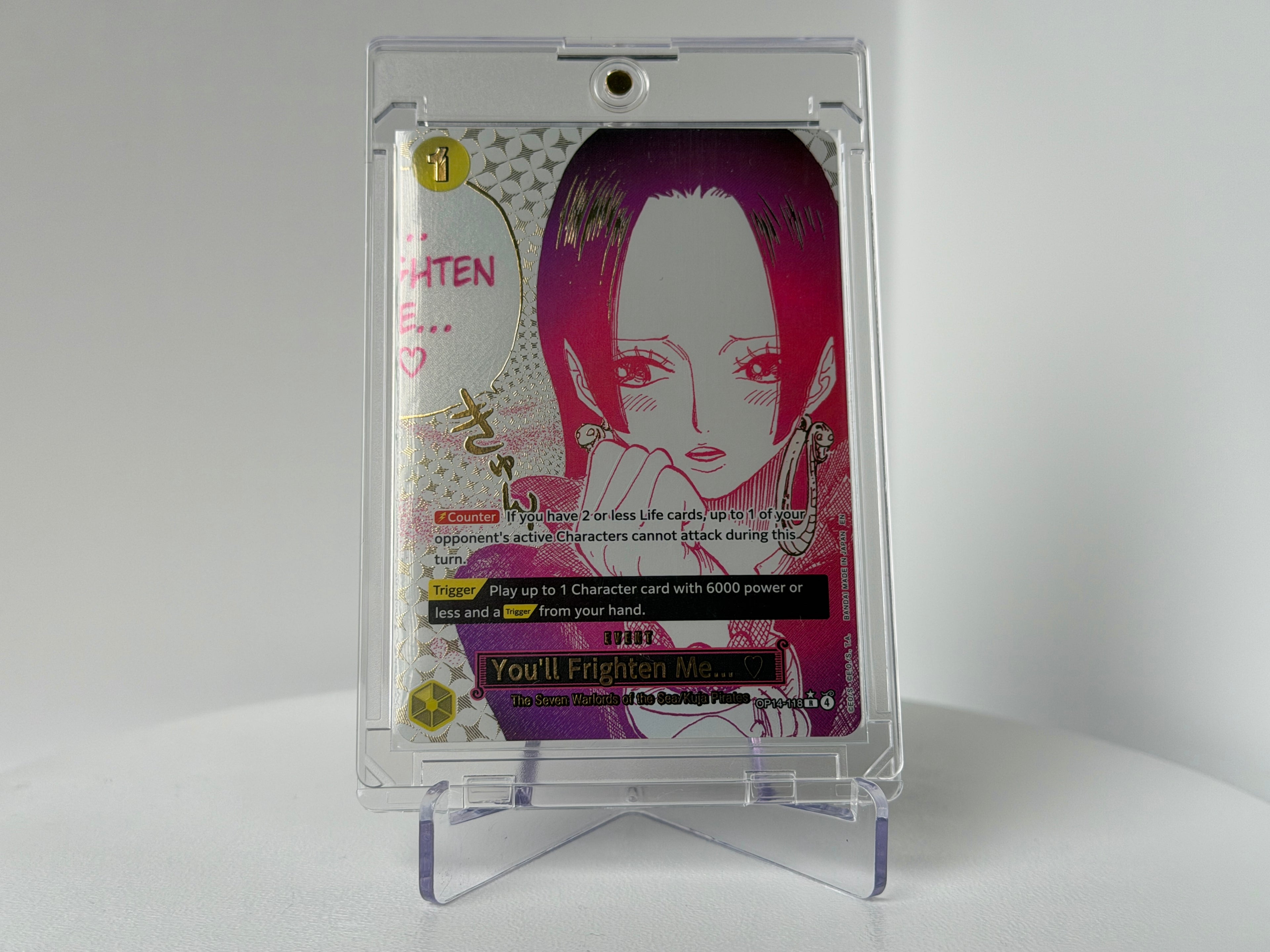 Du wirst mich erschrecken… OP04-118 AA – Boa Hancock | One Piece TCG | Near Mint | Foil