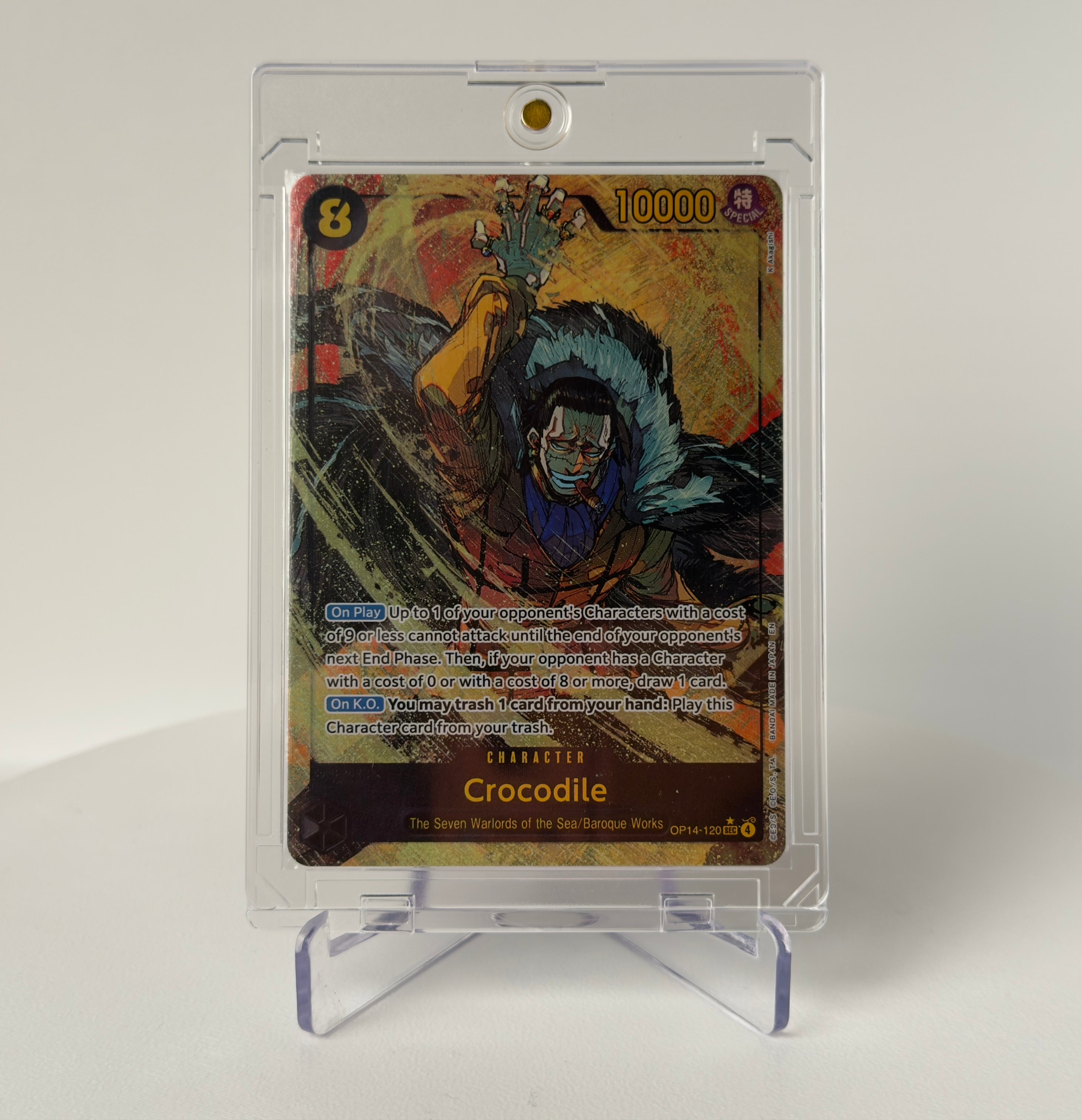 Krokodil OP14-120 AA – Alt-Art | One Piece TCG | Near Mint | Foil