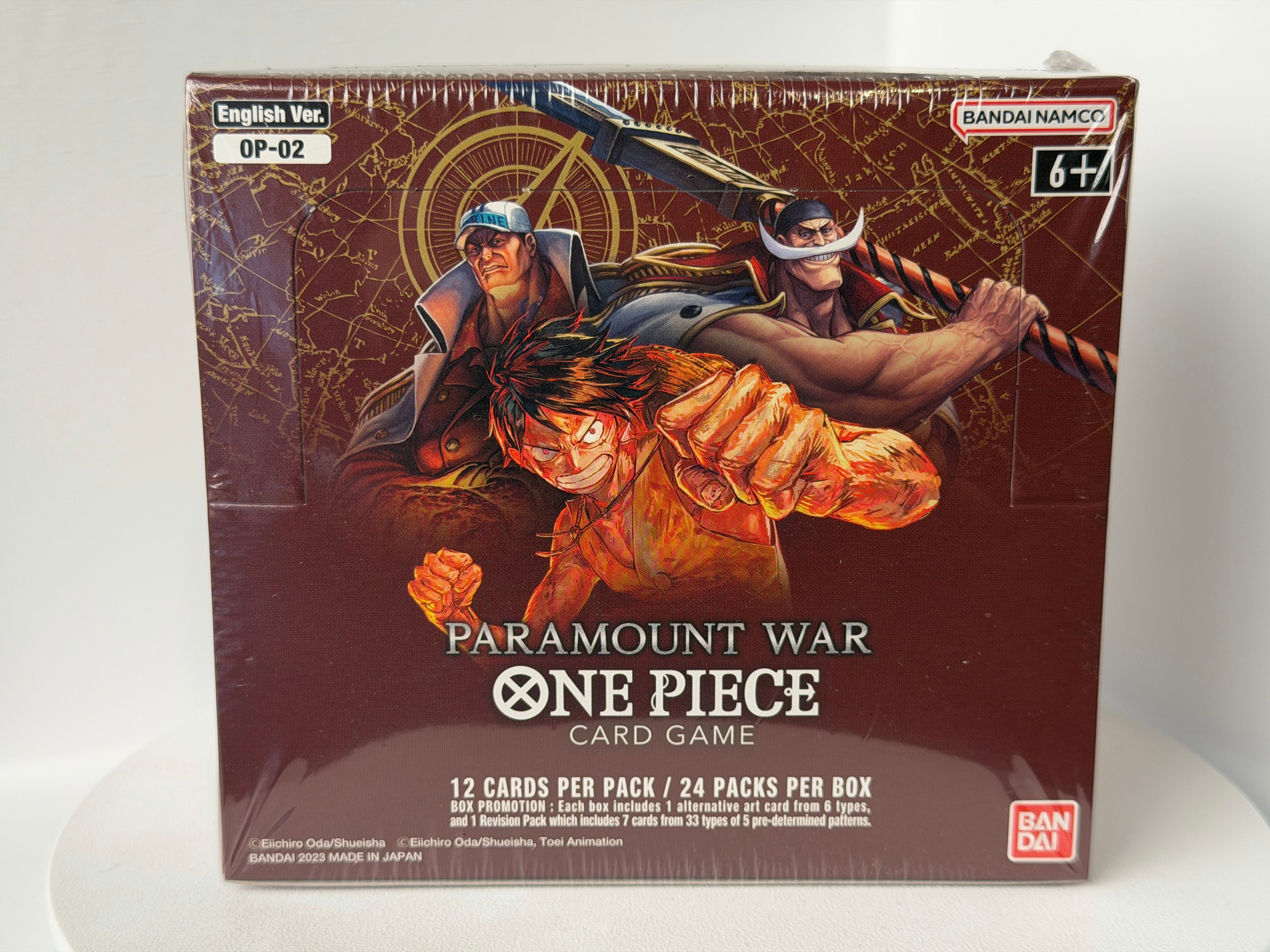 One Piece TCG OP-02 Paramount War Booster Box (Englisch) | Sealed | 24 Packs
