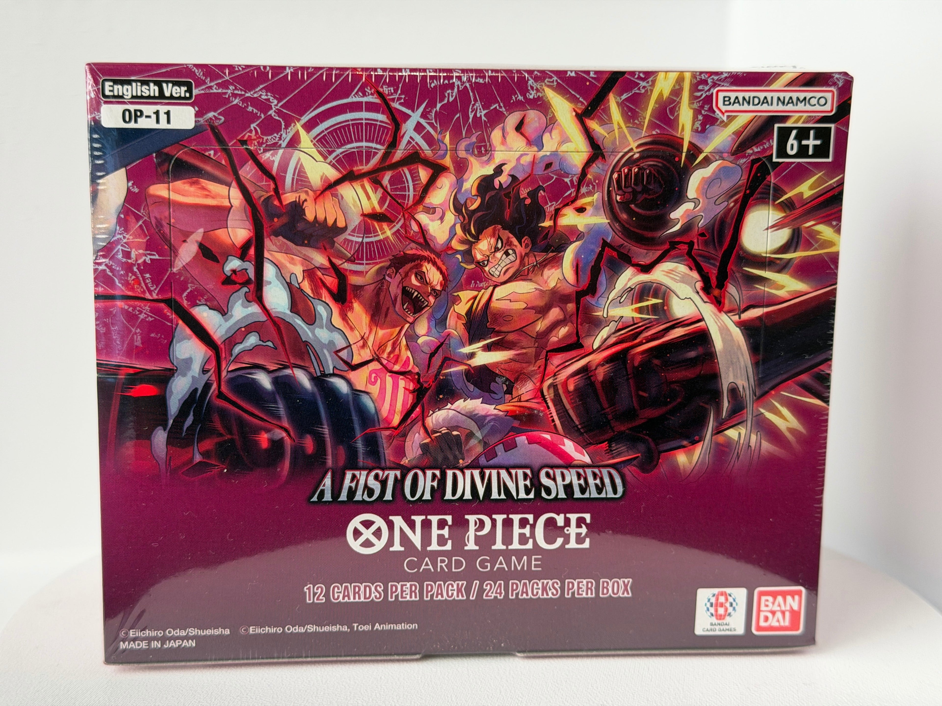 One Piece TCG OP-11 A Fist of Divine Speed Booster Box (English) | Sealed | 24 Packs
