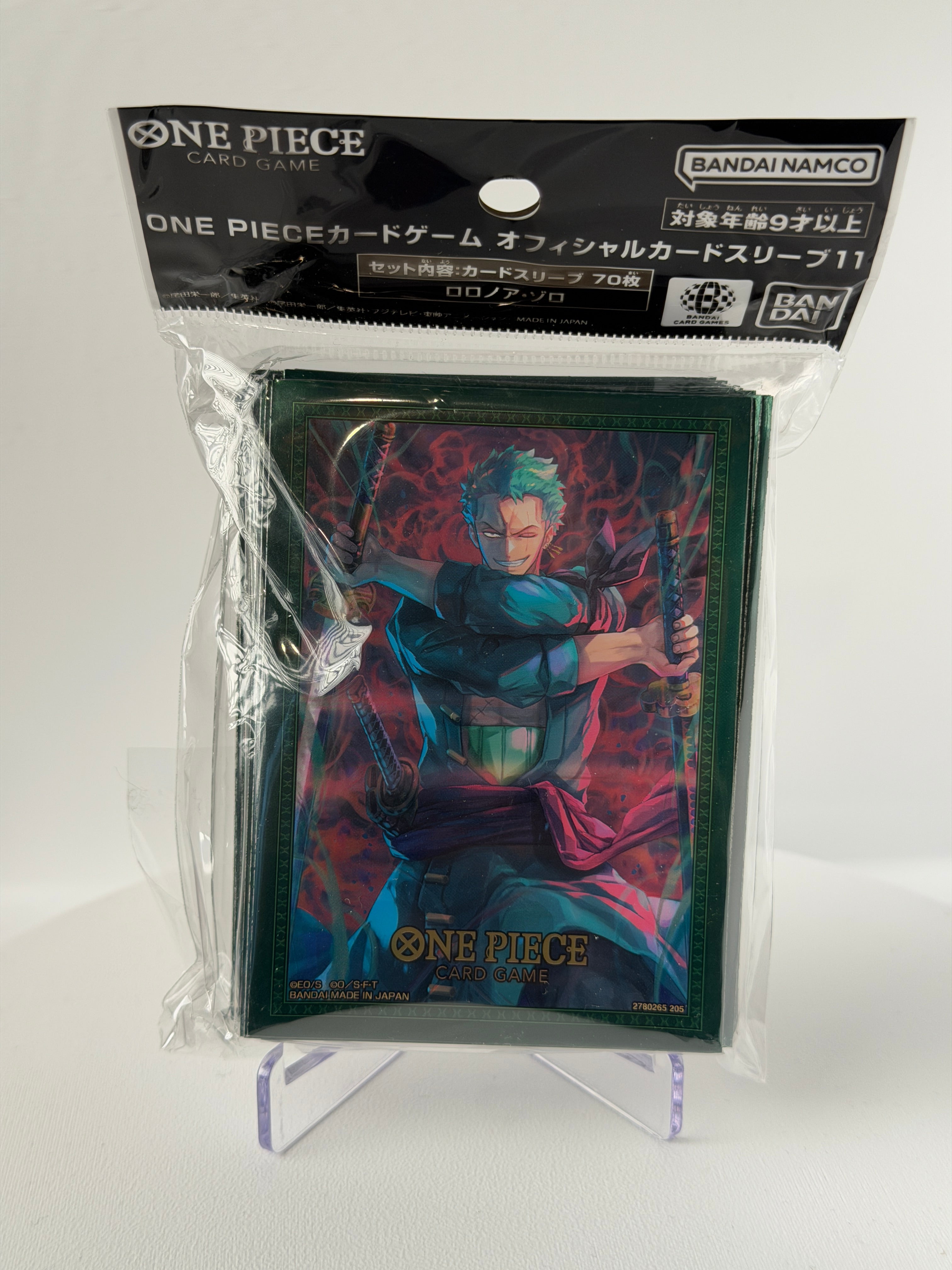 One Piece Card Game Official Card Sleeves Roronoa Zoro (70 Sleeves) | Sealed