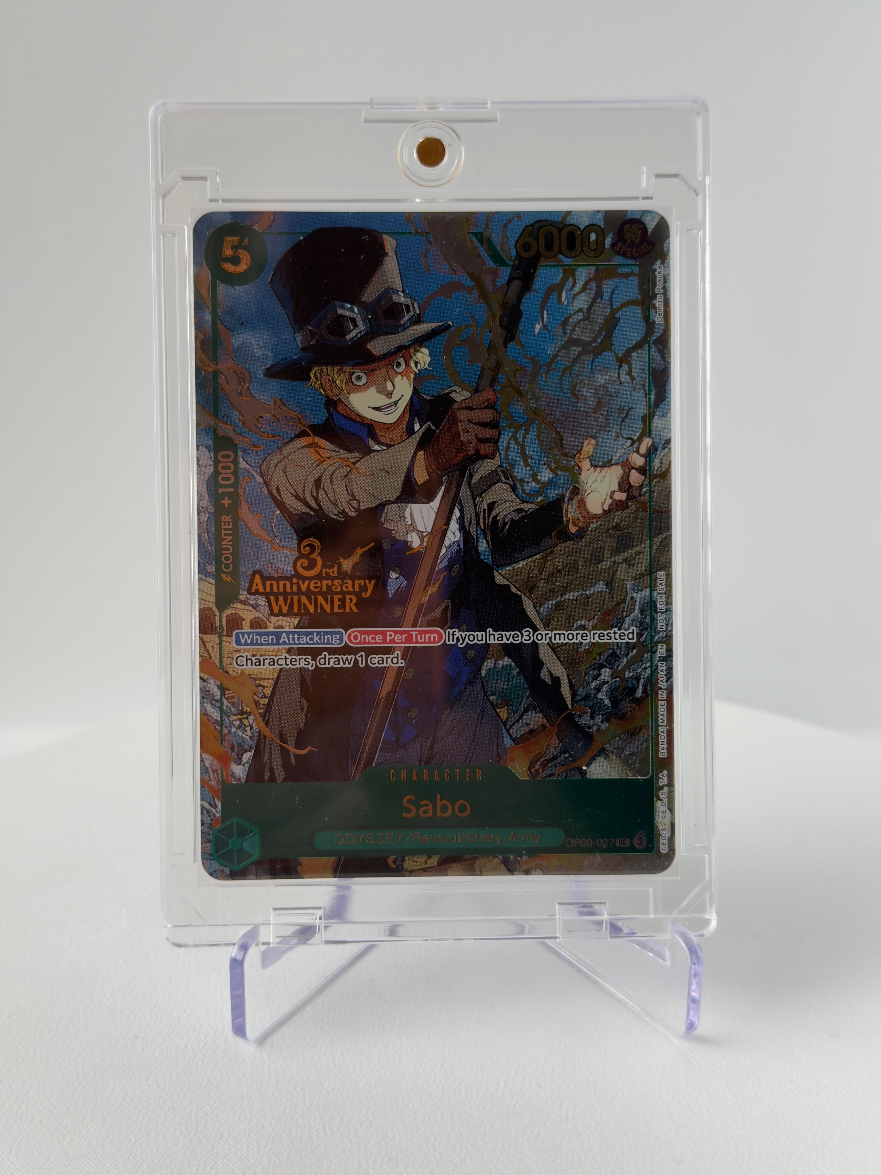 Sabo OP09-097 – 3rd Anniversary Winner | One Piece TCG | English | Near Mint | Foil