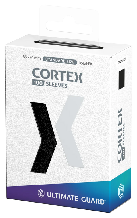 Ultimate Guard Cortex Sleeves Standard Size – 100 Kartenhüllen, Schwarz